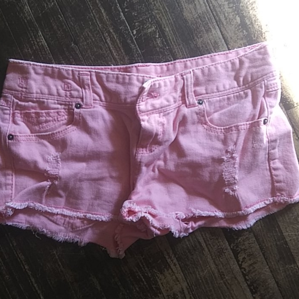 Baby pink shorts